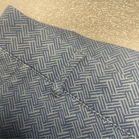 Betabrand yoga work pants Blue Herringbone Boot Cut  Large Petite LP - Picture 3 of 9